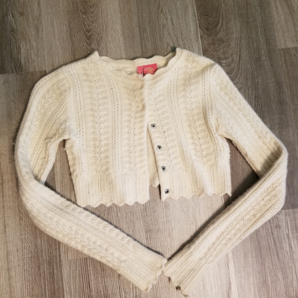 CHARLOTTE CROP SWEATER - Size Small
